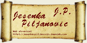 Jesenka Piljanović vizit kartica